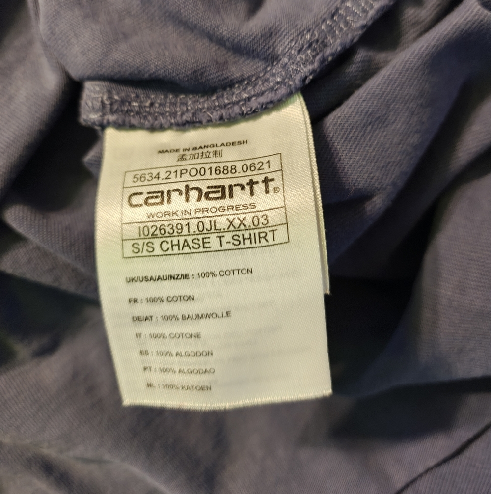 Carhartt WIP Chase S/S T-Shirt - Cool Violet - Picture 4 of 4